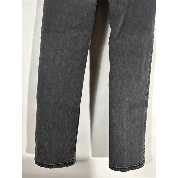 Vintage 90s Levi's Jeans 514 34x34 Regular Straight Leg Fit Jet Black Wash Denim - Picture 5 of 13